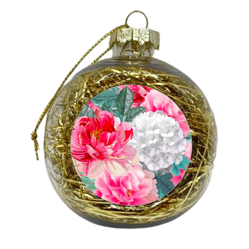 multi floral - xmas bauble by haris kavalla