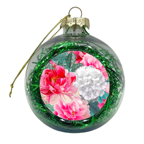 multi floral - xmas bauble by haris kavalla