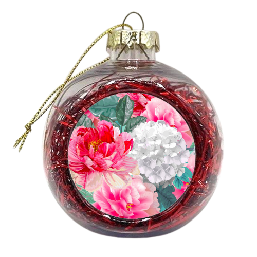 multi floral - xmas bauble by haris kavalla