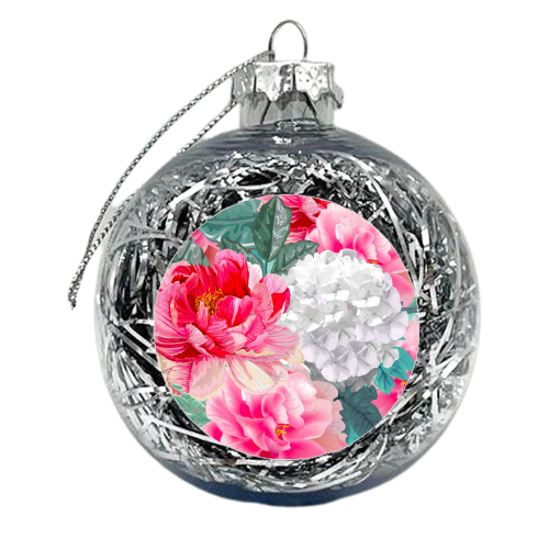 multi floral - xmas bauble by haris kavalla