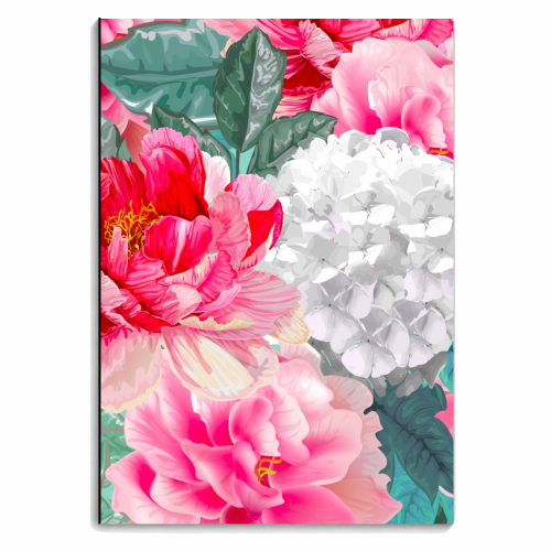 multi floral - personalised A4, A5, A6 notebook by haris kavalla