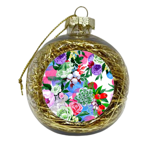 multi flowers - xmas bauble by Anastasios Konstantinidis