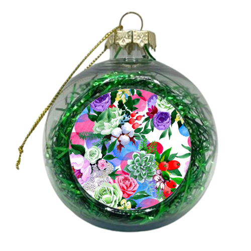 multi flowers - xmas bauble by Anastasios Konstantinidis