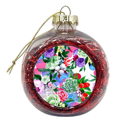 multi flowers - xmas bauble by Anastasios Konstantinidis