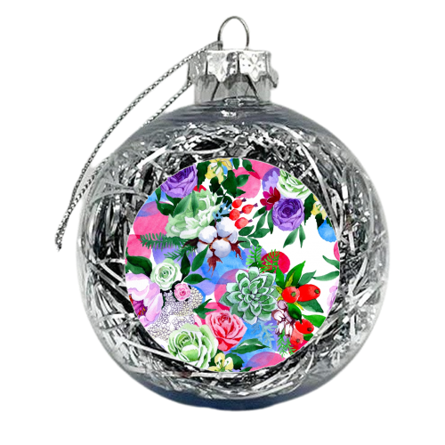 multi flowers - xmas bauble by Anastasios Konstantinidis