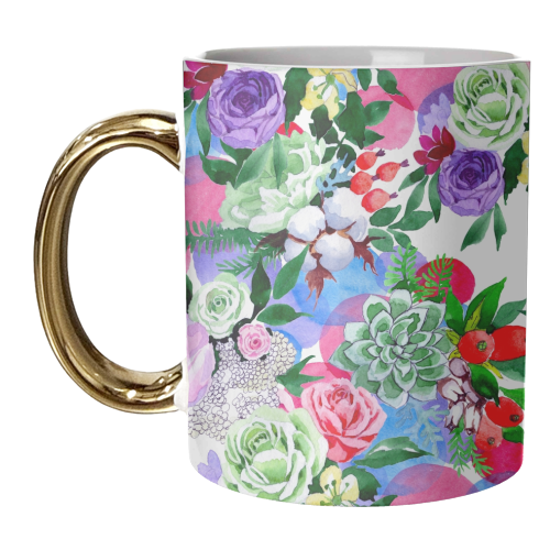 multi flowers - unique mug by Anastasios Konstantinidis
