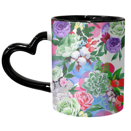 multi flowers - unique mug by Anastasios Konstantinidis