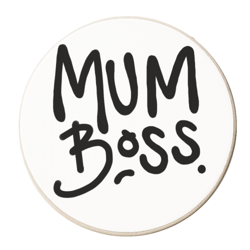 Mum Boss - personalised beer coaster by Emma Donovan