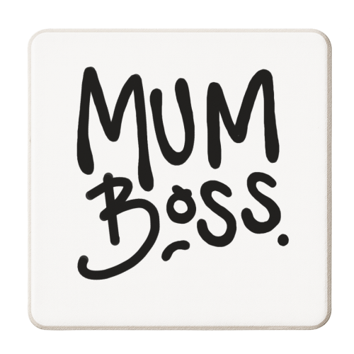 Mum Boss - personalised beer coaster by Emma Donovan