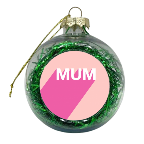 Mum - xmas bauble by Adam Regester