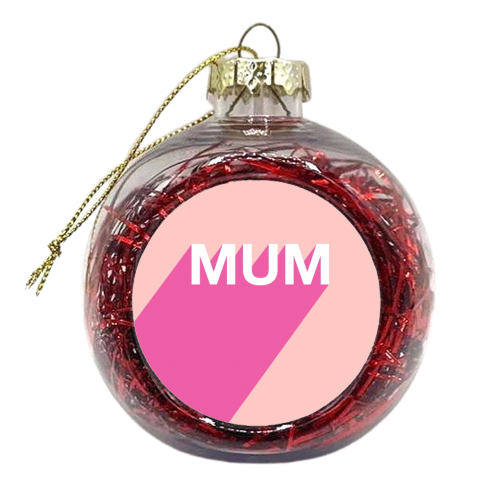 Mum - xmas bauble by Adam Regester