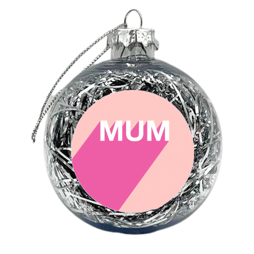 Mum - xmas bauble by Adam Regester
