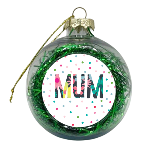 Mum floral - xmas bauble by The Boy and the Bear