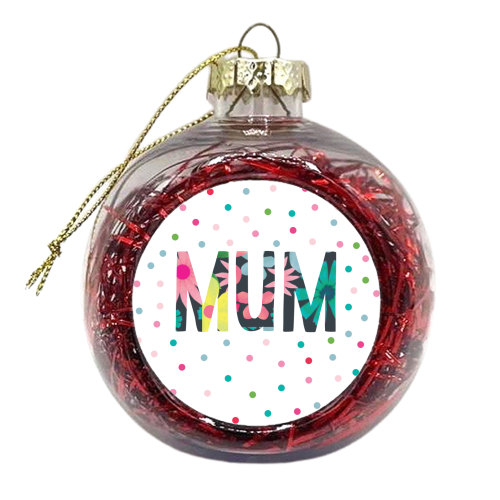 Mum floral - xmas bauble by The Boy and the Bear