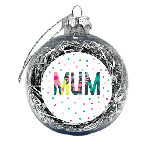 Mum floral - xmas bauble by The Boy and the Bear