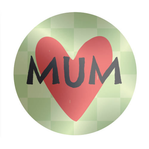 Mum Giftware - Circle Sticker by AbiGoLucky