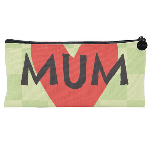 Mum Giftware - flat pencil case by AbiGoLucky