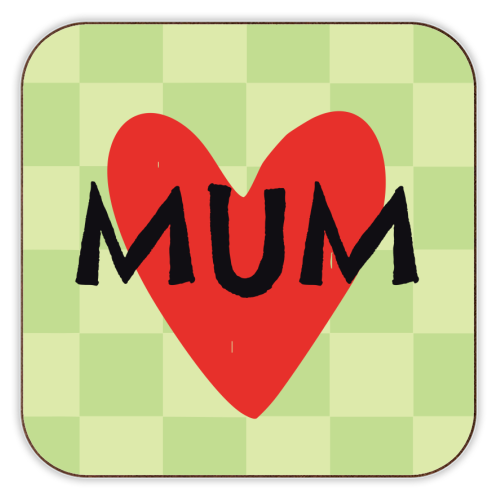 Mum Giftware - personalised beer coaster by AbiGoLucky