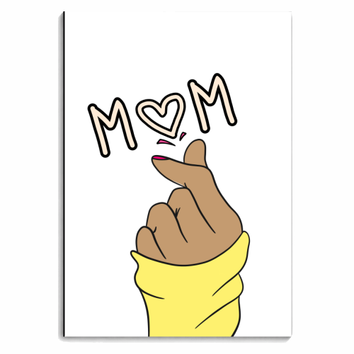Mum Heart hands Cute Design - personalised A4, A5, A6 notebook by Lisa Wardle