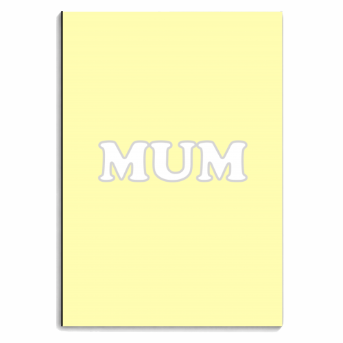 Mum - personalised A4, A5, A6 notebook by Adam Regester
