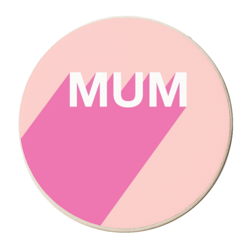 Mum - personalised beer coaster by Adam Regester