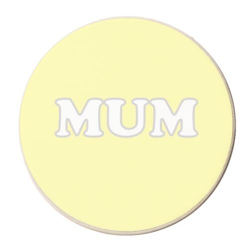 Mum - personalised beer coaster by Adam Regester