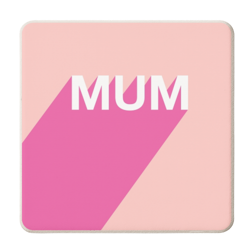 Mum - personalised beer coaster by Adam Regester