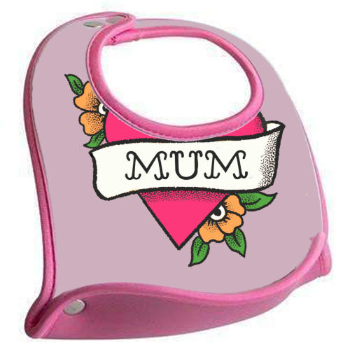 Mum tattoo - feeding bib by The Queer Store
