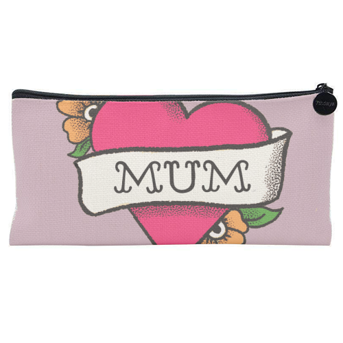 Mum tattoo - flat pencil case by The Queer Store