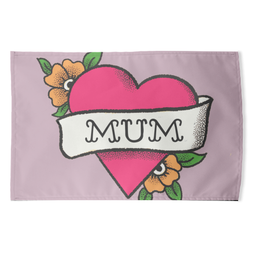 Mum tattoo - funny tea towel by The Queer Store