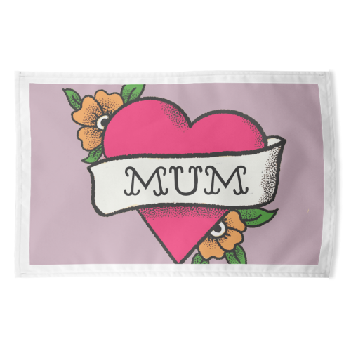 Mum tattoo - funny tea towel by The Queer Store