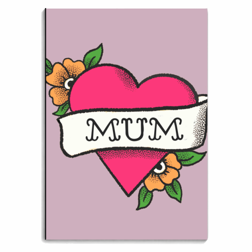 Mum tattoo - personalised A4, A5, A6 notebook by The Queer Store