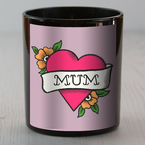 Mum tattoo - scented candle by The Queer Store