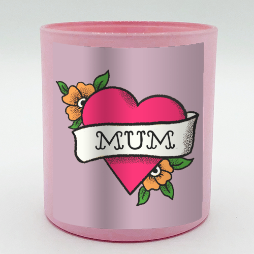 Mum tattoo - scented candle by The Queer Store