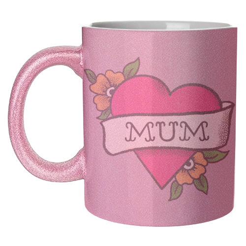 Mum tattoo - unique mug by The Queer Store