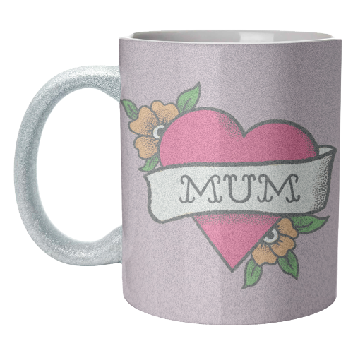 Mum tattoo - unique mug by The Queer Store