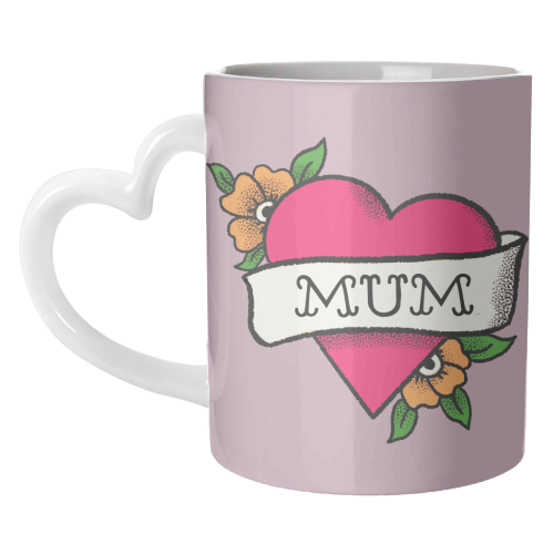 Mum tattoo - unique mug by The Queer Store