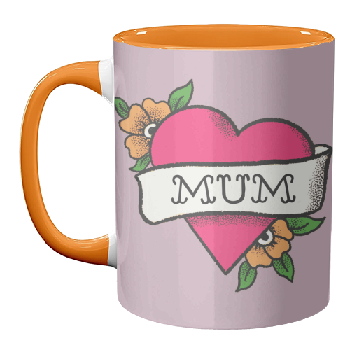 Mum tattoo - unique mug by The Queer Store