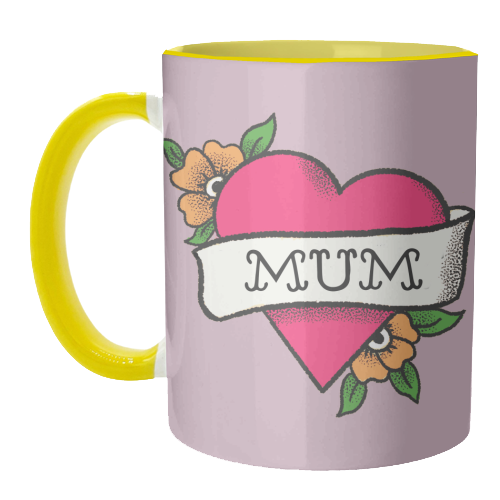 Mum tattoo - unique mug by The Queer Store