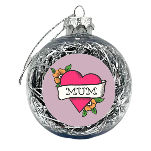 Mum tattoo - xmas bauble by The Queer Store