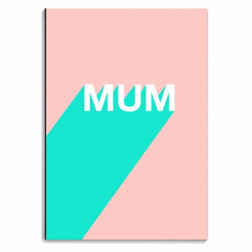 Mum Typographic Design - personalised A4, A5, A6 notebook by Adam Regester