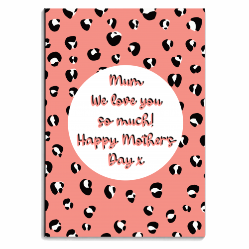 Mum We Love You So Much - personalised A4, A5, A6 notebook by Adam Regester