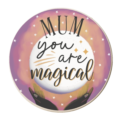 Mum You Are Magical - personalised beer coaster by Giddy Kipper