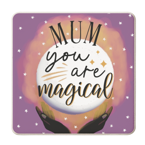 Mum You Are Magical - personalised beer coaster by Giddy Kipper