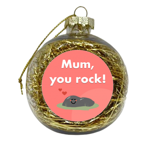 Mum, You Rock! - xmas bauble by Card and Cake