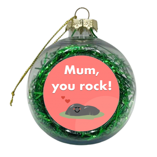 Mum, You Rock! - xmas bauble by Card and Cake