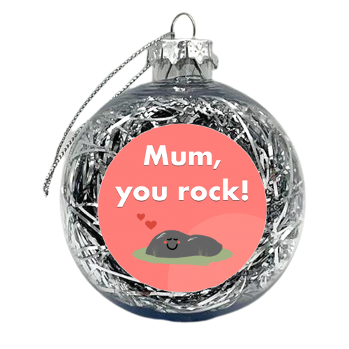 Mum, You Rock! - xmas bauble by Card and Cake