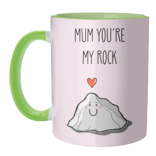 Mum You're My Rock - unique mug by Adam Regester