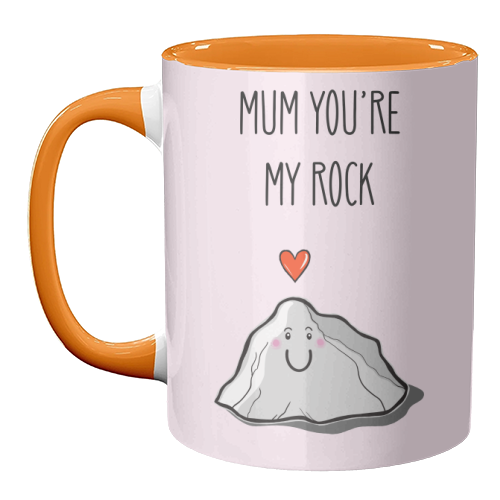 Mum You're My Rock - unique mug by Adam Regester