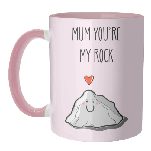 Mum You're My Rock - unique mug by Adam Regester